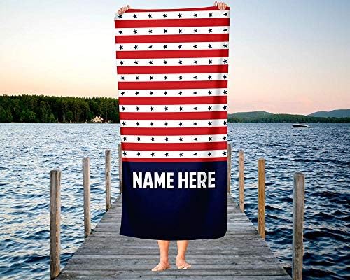 Personalized America-Themed Oversized Towels