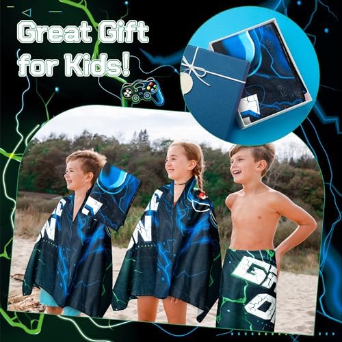R HORSE Black Video Game Beach Towel for Kids Adults