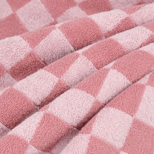Soft Quick-Dry Pink Bath Towels for Women 275x55 Set of 2