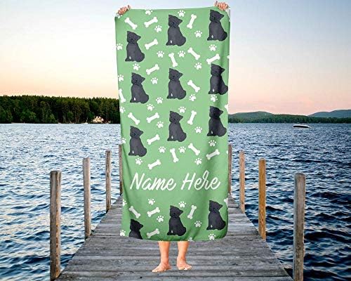 Personalized Extra-Large Pug Towels for Kids