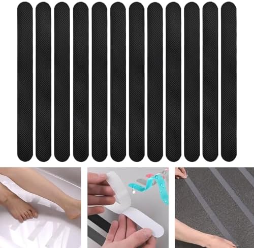 4X 12 Pieces Shower Anti-Skid Stickers for Bath Tub and Kids