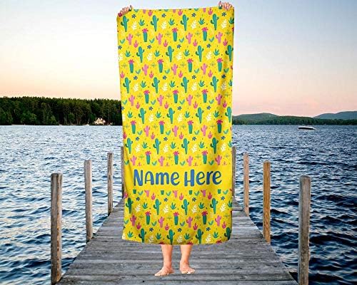 Oversized Yellow Llama Towel