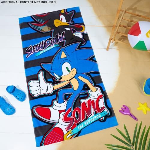 Sonic The Hedgehog Beach Towels for Kids Quick Dry Durable