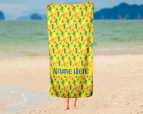 Oversized Yellow Llama Towel