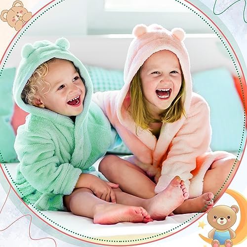 Size 28x47 Soft Absorbent Toddler Bath Towels with Bear Ears