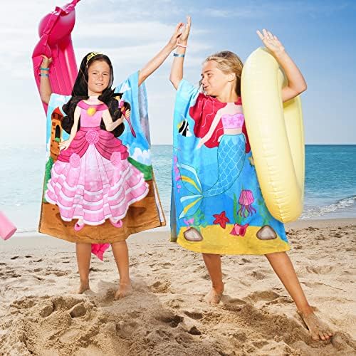 Tirrinia Princess Kids Bath Towel Fun for 2 to 7 years