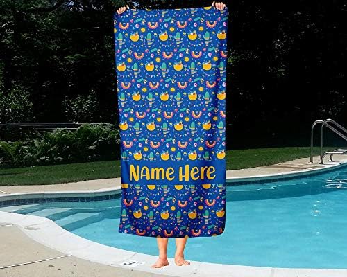 Personalized Oversized Llama Towel for Kids and Adults