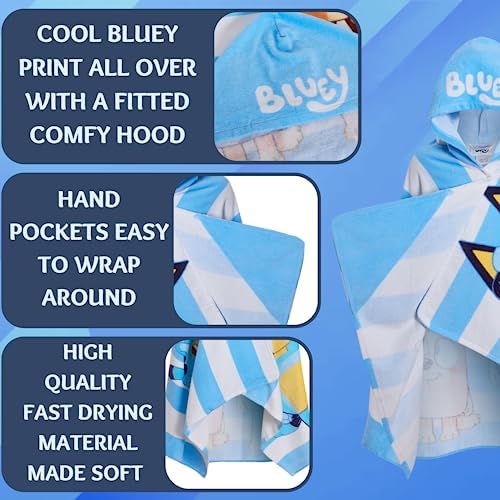 Bluey Stay Safe Bath Beach Swimming Needs No Parent 100 Cotton Towels