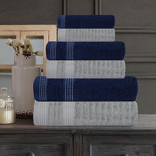 CASA COPENHAGEN Elegance 6-Piece Towel Set
