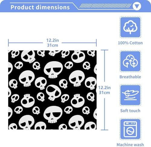 Playful Bones Washcloth Set for Face Travel