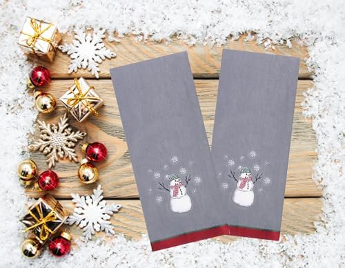 Snowman Hand Towels Set of 2