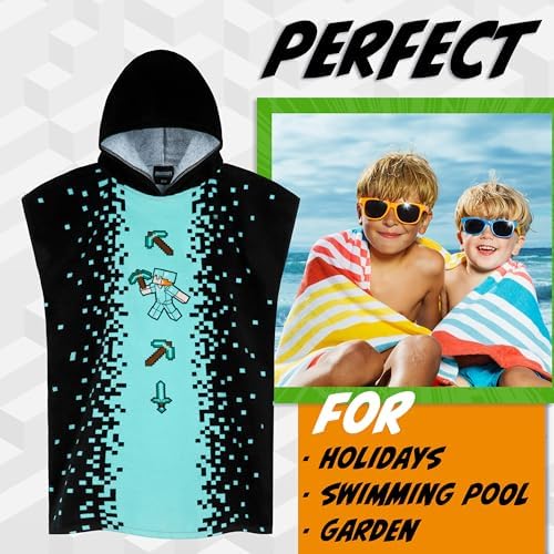 Minecraft Bath Towels for Kids Tivity for Dry Comfort