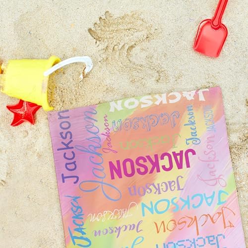 Personalized Microfiber Beach Towels Sand-Free Custom Design