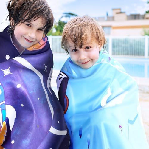 Shark Funemplikation Beach Towels for Kids Double-Sided 30 x 60