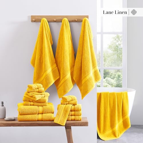 Luxury Bath Towels Set 12-Piece 100 Cotton with Zero Twist