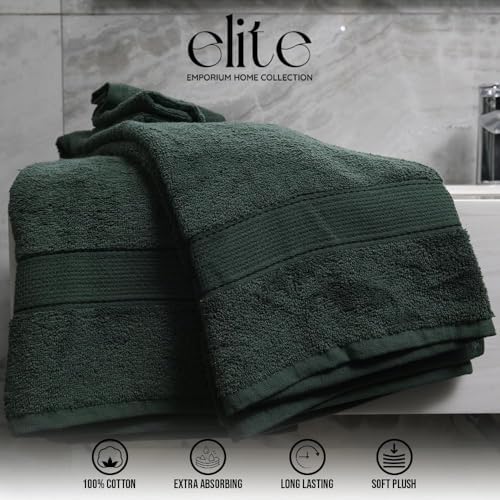 Luxury Cotton Bath Towels Set 8-Piece - Soft Durable for Home Gym