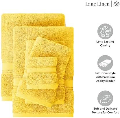 Luxury Bath Towels Set 12-Piece 100 Cotton with Zero Twist