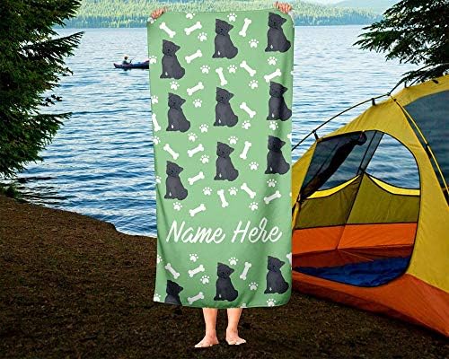 Personalized Extra-Large Pug Towels for Kids