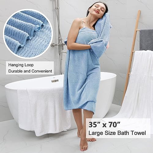 8-Piece Geometric Oversized Bath Towels Set