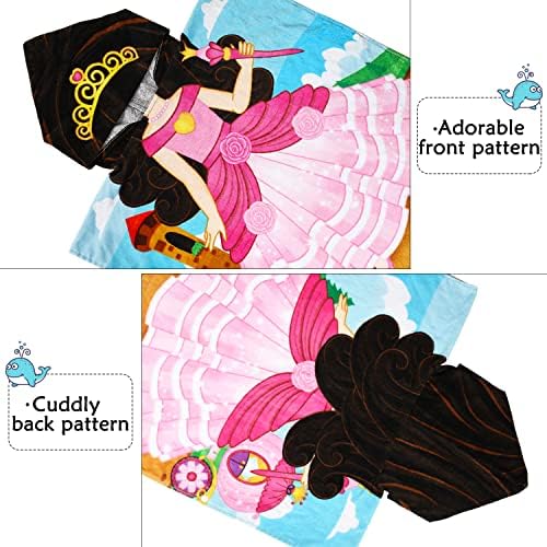 Tirrinia Princess Kids Bath Towel Fun for 2 to 7 years