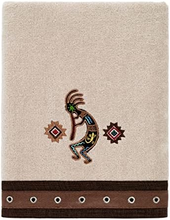 Avanti Linens 3pc Towel Set Soft Absorbent Cotton Towels Navajo Dance Design