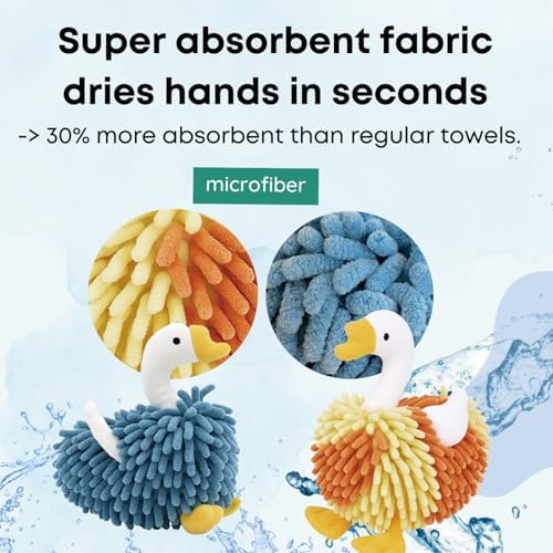 3D Fuzzy Ball Hand Towel for Kids Playful Kitchen Towel