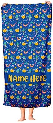 Personalized Oversized Llama Towel for Kids and Adults