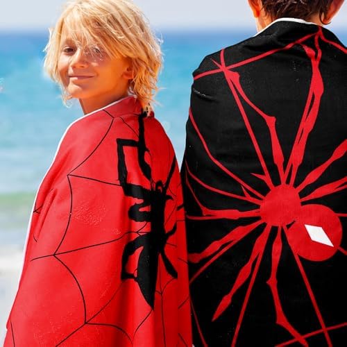 Quick Dry Absorbent 2-Piece Spider Beach Towels