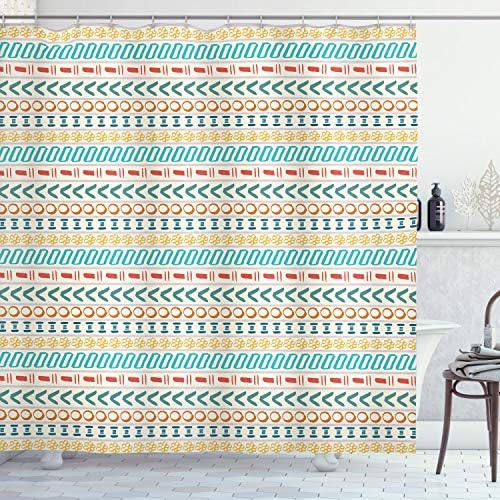 Stripped Boho Shower Curtain