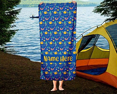 Personalized Oversized Llama Towel for Kids and Adults