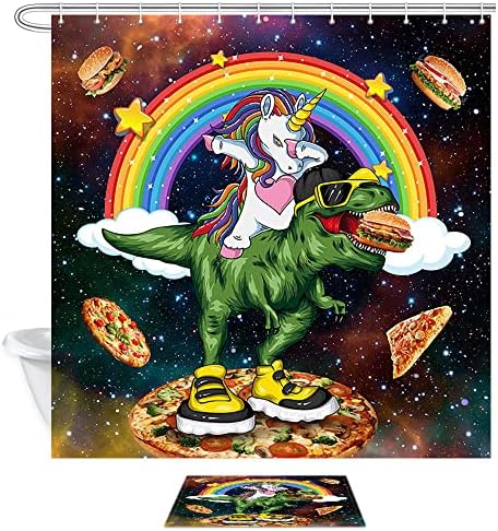 Memories of Funny Rainbow Shower Curtain