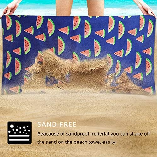 Chic 30x60 Beach Towel - Sand-Free Watermelon Design