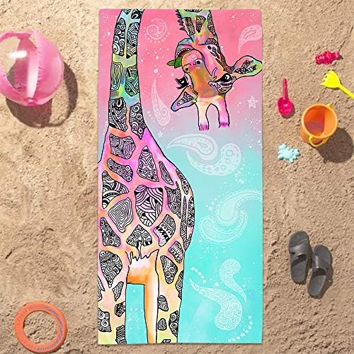 Cute Giraffe Beach Towel for Everyone