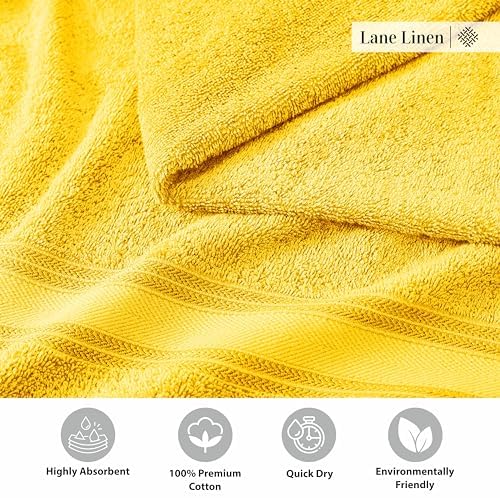 Luxury Bath Towels Set 12-Piece 100 Cotton with Zero Twist