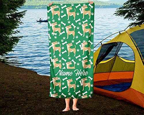 Personalized Pet Dog Chihuahua Towel - Custom Travel Bath Towels