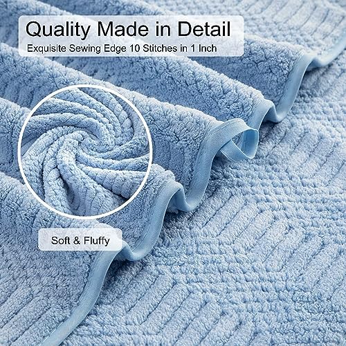 8-Piece Geometric Oversized Bath Towels Set