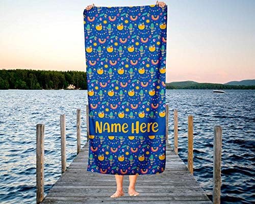 Personalized Oversized Llama Towel for Kids and Adults