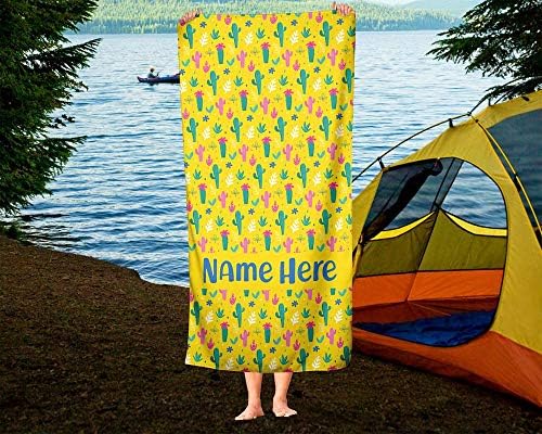 Oversized Yellow Llama Towel